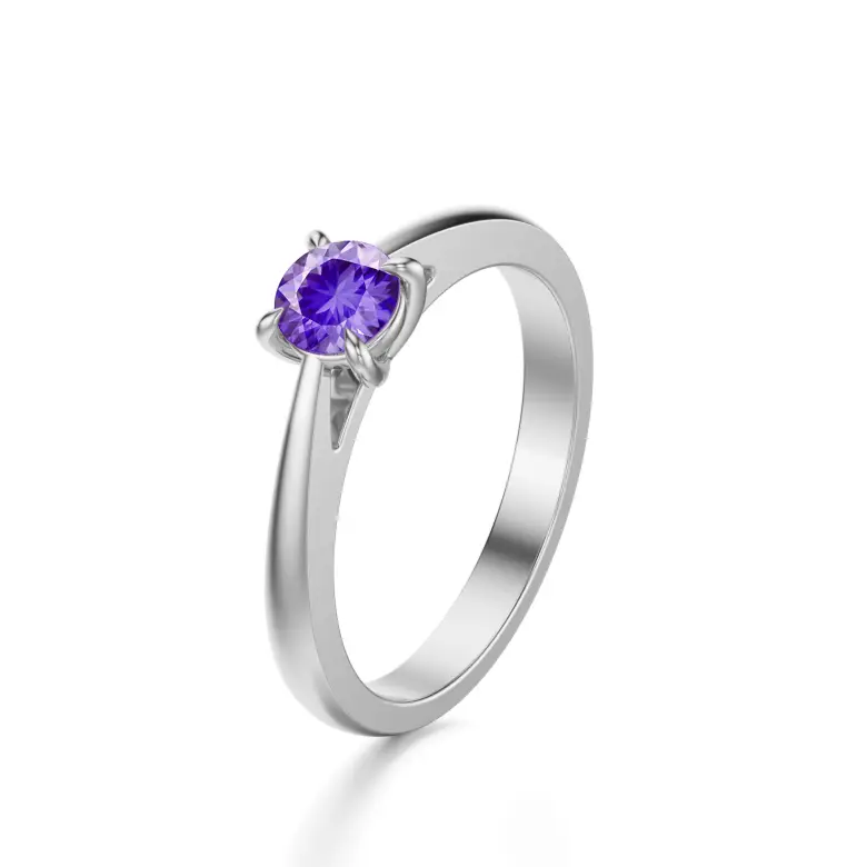 Pierścionek z tanzanitem białe złoto AJPZ_009 Pierścionek z tanzanitem białe złoto AJPZ_009